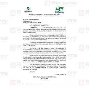 Suspensão detran art 244 i alteração legislativa