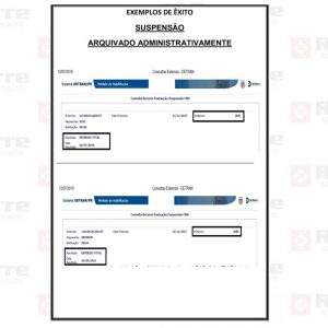 Suspensão arquivado administrativamente